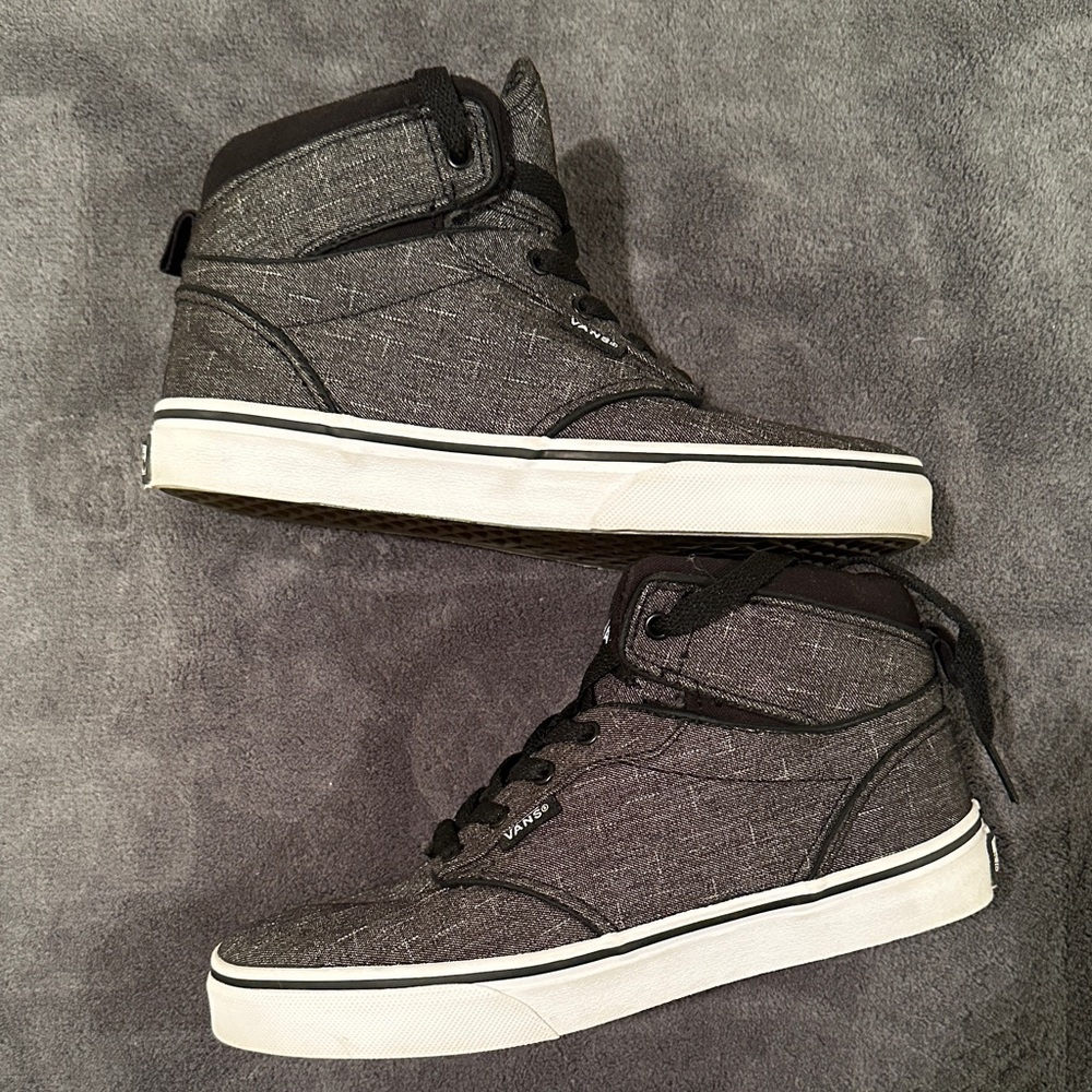 Vans Boys Charcoal High-Top Sneakers